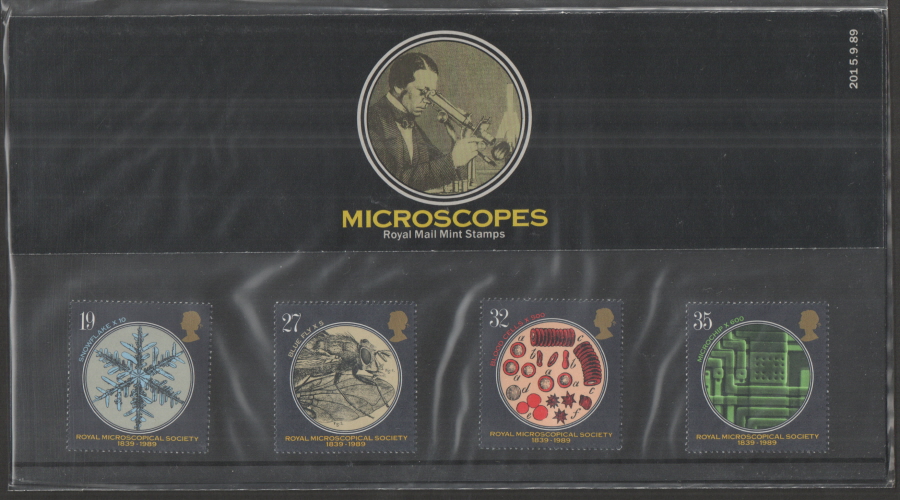 (image for) 1989 Microscopes Royal Mail Presentation Pack 201